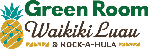 2024 GREEN ROOM WAIKIKI LUAU SHOW LOGO HORIZONTAL